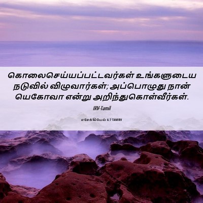 Picture 06 - எசேக்கியேல் 6:7 TAMIRV -  - Bible Verse Picture