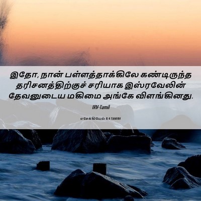 Picture 06 - எசேக்கியேல் 8:4 TAMIRV - இதோ, நான் - Bible Verse Picture
