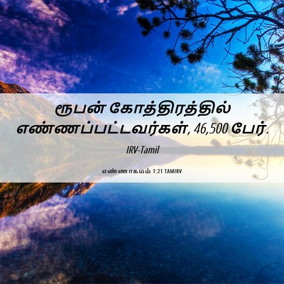 Picture 06 - எண்ணாகமம் 1:21 TAMIRV - ரூபன் - Bible Verse Picture