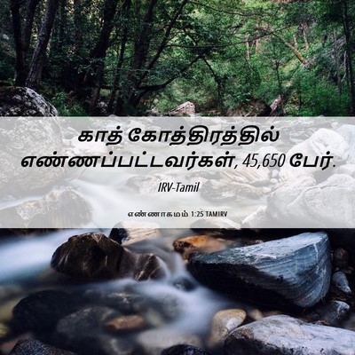 Picture 06 - எண்ணாகமம் 1:25 TAMIRV - காத் - Bible Verse Picture