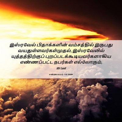 Picture 06 - எண்ணாகமம் 1:45 TAMIRV - இஸ்ரவேல் - Bible Verse Picture