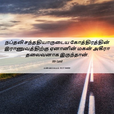 Picture 06 - எண்ணாகமம் 10:27 TAMIRV - நப்தலி - Bible Verse Picture