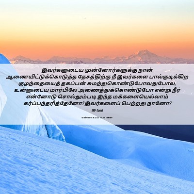Picture 06 - எண்ணாகமம் 11:12 TAMIRV - இவர்களுடைய - Bible Verse Picture