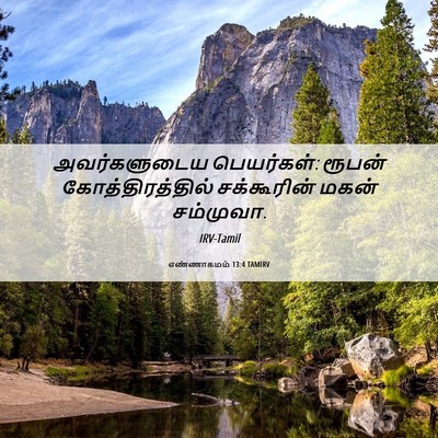 Picture 06 - எண்ணாகமம் 13:4 TAMIRV - அவர்களுடைய - Bible Verse Picture