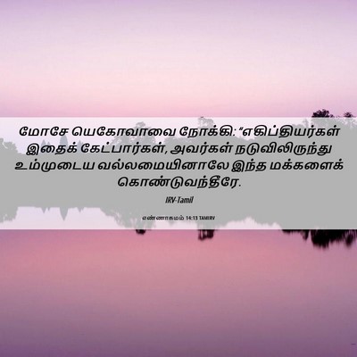 Picture 06 - எண்ணாகமம் 14:13 TAMIRV - மோசே யெகோவாவை - Bible Verse Picture