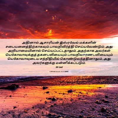 Picture 06 - எண்ணாகமம் 15:25 TAMIRV - அதினால் ஆசாரியன் - Bible Verse Picture