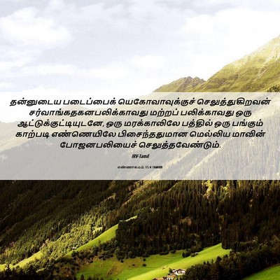 Picture 06 - எண்ணாகமம் 15:4 TAMIRV - தன்னுடைய - Bible Verse Picture