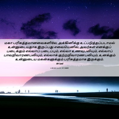 Picture 06 - எண்ணாகமம் 18:9 TAMIRV - மகா - Bible Verse Picture