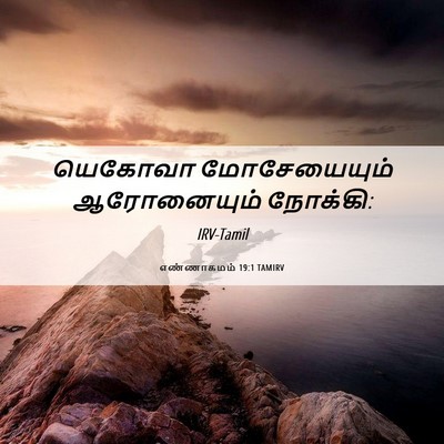 Picture 06 - எண்ணாகமம் 19:1 TAMIRV - யெகோவா மோசேயையும் - Bible Verse Picture