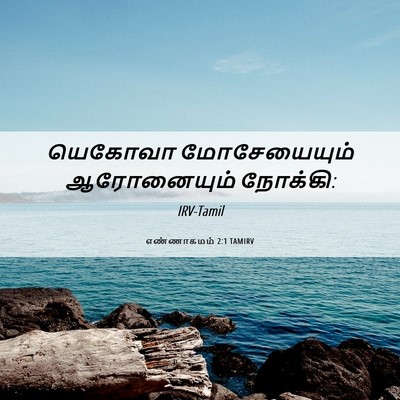 Picture 06 - எண்ணாகமம் 2:1 TAMIRV - யெகோவா மோசேயையும் - Bible Verse Picture