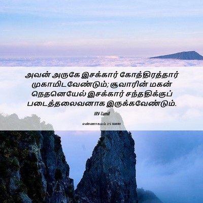 Picture 06 - எண்ணாகமம் 2:5 TAMIRV - அவன் அருகே - Bible Verse Picture