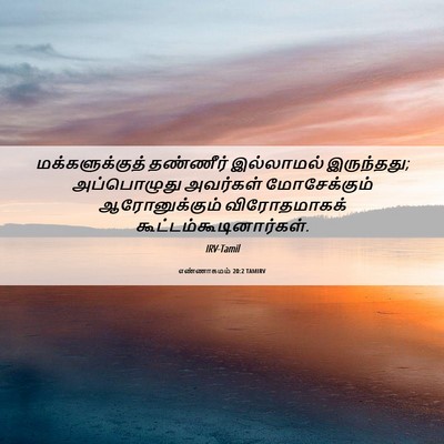 Picture 06 - எண்ணாகமம் 20:2 TAMIRV - மக்களுக்குத் - Bible Verse Picture