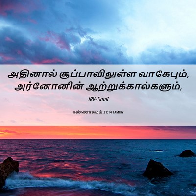 Picture 06 - எண்ணாகமம் 21:14 TAMIRV - அதினால் - Bible Verse Picture