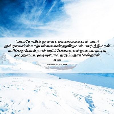 Picture 06 - எண்ணாகமம் 23:10 TAMIRV - “யாக்கோபின் தூளை - Bible Verse Picture