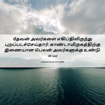 Picture 06 - எண்ணாகமம் 23:22 TAMIRV - தேவன் அவர்களை - Bible Verse Picture