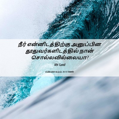 Picture 06 - எண்ணாகமம் 24:13 TAMIRV - நீர் - Bible Verse Picture
