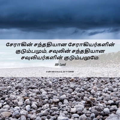 Picture 06 - எண்ணாகமம் 26:13 TAMIRV - சேராகின் - Bible Verse Picture
