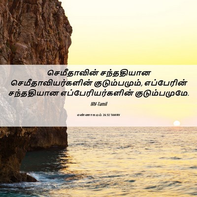 Picture 06 - எண்ணாகமம் 26:32 TAMIRV - செமீதாவின் - Bible Verse Picture