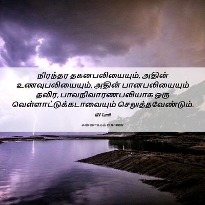 Picture 06 - எண்ணாகமம் 29:16 TAMIRV - நிரந்தர - Bible Verse Picture