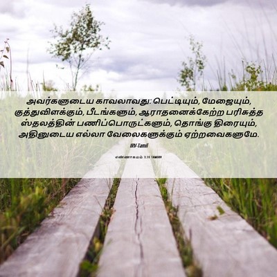 Picture 06 - எண்ணாகமம் 3:31 TAMIRV - அவர்களுடைய - Bible Verse Picture