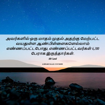 Picture 06 - எண்ணாகமம் 3:34 TAMIRV - அவர்களில் ஒரு - Bible Verse Picture