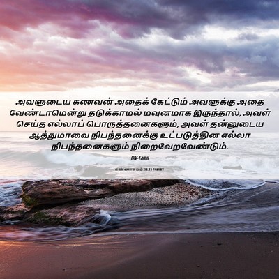 Picture 06 - எண்ணாகமம் 30:11 TAMIRV - அவளுடைய கணவன் - Bible Verse Picture