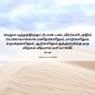 Picture 06 - எண்ணாகமம் 31:28 TAMIRV - மேலும் - Bible Verse Picture