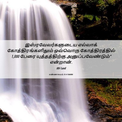 Picture 06 - எண்ணாகமம் 31:4 TAMIRV - இஸ்ரவேலர்களுடைய - Bible Verse Picture
