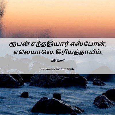 Picture 06 - எண்ணாகமம் 32:37 TAMIRV - ரூபன் சந்ததியார் - Bible Verse Picture