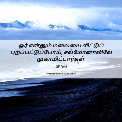 Picture 06 - எண்ணாகமம் 33:41 TAMIRV - ஓர் என்னும் மலையை - Bible Verse Picture