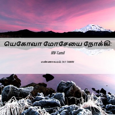 Picture 06 - எண்ணாகமம் 34:1 TAMIRV - யெகோவா மோசேயை - Bible Verse Picture