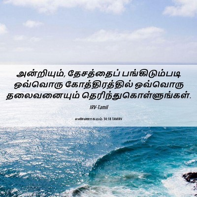 Picture 06 - எண்ணாகமம் 34:18 TAMIRV - அன்றியும், - Bible Verse Picture