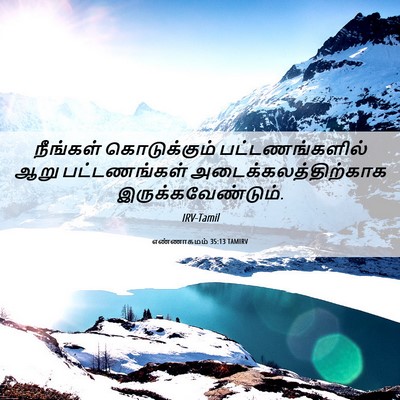 Picture 06 - எண்ணாகமம் 35:13 TAMIRV - நீங்கள் - Bible Verse Picture