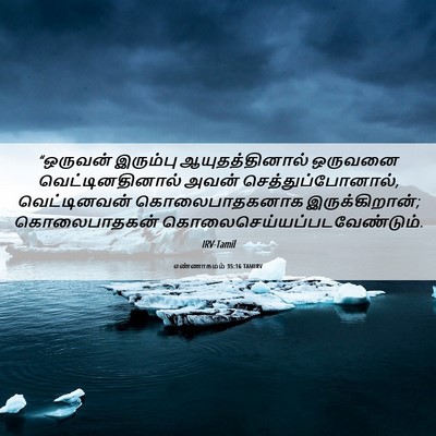 Picture 06 - எண்ணாகமம் 35:16 TAMIRV - “ஒருவன் இரும்பு - Bible Verse Picture