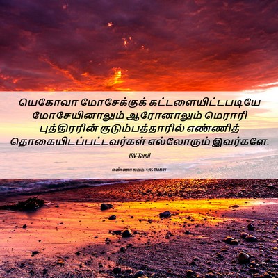 Picture 06 - எண்ணாகமம் 4:45 TAMIRV - யெகோவா மோசேக்குக் - Bible Verse Picture