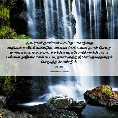 Picture 06 - எண்ணாகமம் 5:7 TAMIRV - அவர்கள் தாங்கள் - Bible Verse Picture