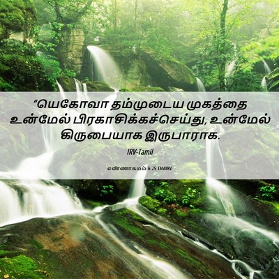Picture 06 - எண்ணாகமம் 6:25 TAMIRV - “யெகோவா தம்முடைய - Bible Verse Picture