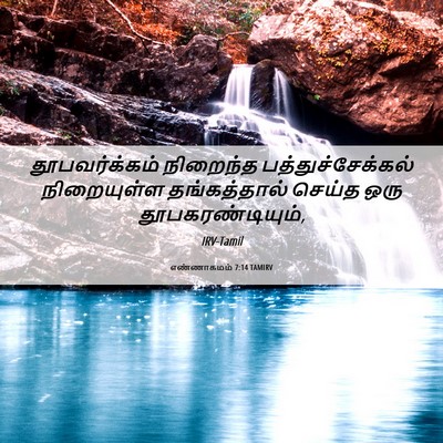 Picture 06 - எண்ணாகமம் 7:14 TAMIRV - தூபவர்க்கம் - Bible Verse Picture