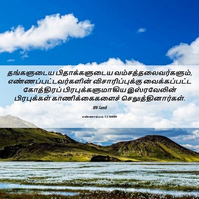 Picture 06 - எண்ணாகமம் 7:2 TAMIRV - தங்களுடைய - Bible Verse Picture