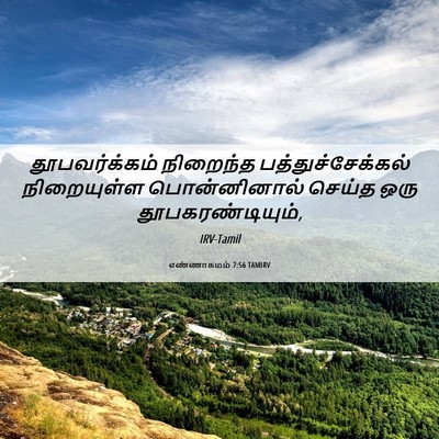 Picture 06 - எண்ணாகமம் 7:56 TAMIRV - தூபவர்க்கம் - Bible Verse Picture