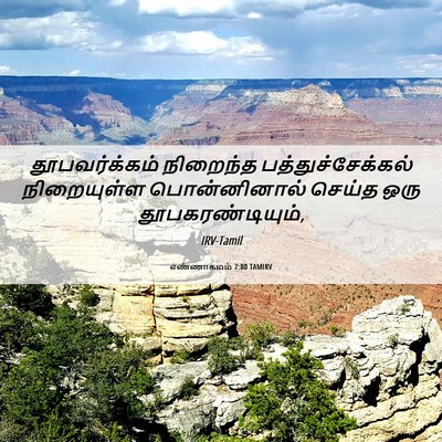 Picture 06 - எண்ணாகமம் 7:80 TAMIRV - தூபவர்க்கம் - Bible Verse Picture