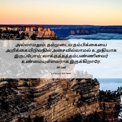 Picture 06 - எபிரெயர் 10:23 TAMIRV - அல்லாமலும், - Bible Verse Picture