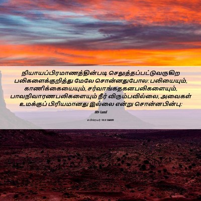 Picture 06 - எபிரெயர் 10:8 TAMIRV -  - Bible Verse Picture