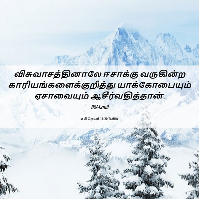 Picture 06 - எபிரெயர் 11:20 TAMIRV - விசுவாசத்தினாலே - Bible Verse Picture