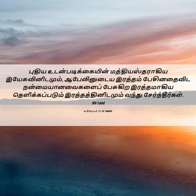 Picture 06 - எபிரெயர் 12:24 TAMIRV - புதிய - Bible Verse Picture