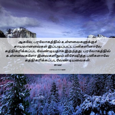 Picture 06 - எபிரெயர் 9:23 TAMIRV - ஆகவே, பரலோகத்தில் - Bible Verse Picture