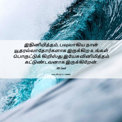 Picture 06 - எபேசியர் 3:1 TAMIRV - இதினிமித்தம், - Bible Verse Picture