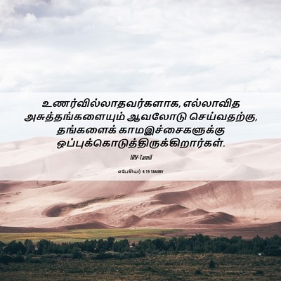 Picture 06 - எபேசியர் 4:19 TAMIRV -  - Bible Verse Picture