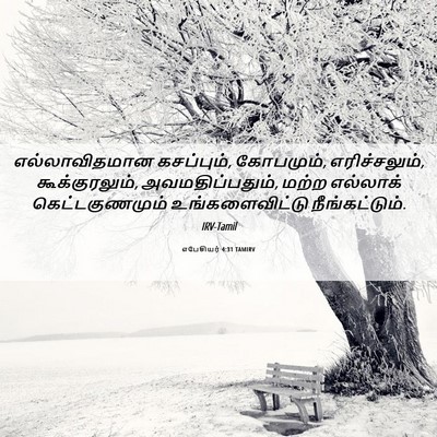 Picture 06 - எபேசியர் 4:31 TAMIRV - எல்லாவிதமான - Bible Verse Picture