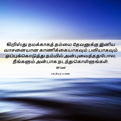 Picture 06 - எபேசியர் 5:2 TAMIRV - கிறிஸ்து - Bible Verse Picture